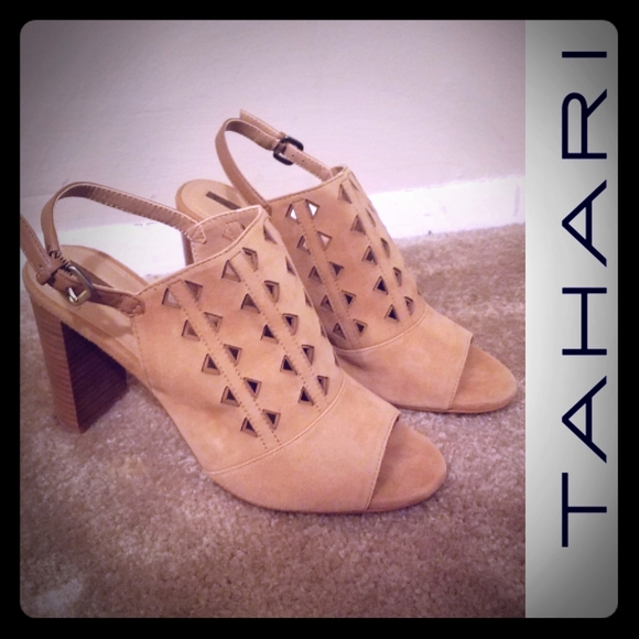 Tahari Shoes - New Tahari heels, tan suede